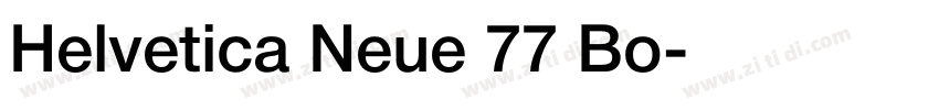 Helvetica Neue 77 Bo字体转换